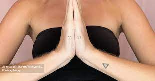 praying hands 1111 tattoo