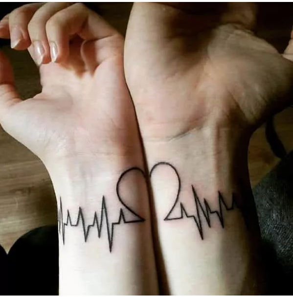 HEARTBEAT MATCHING TATTOO